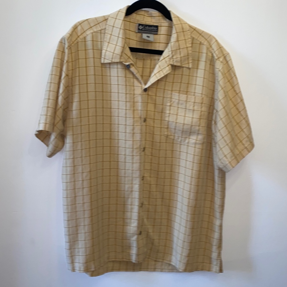 Good Used Condition Columbia plaid shirt - Picture 1 of 5